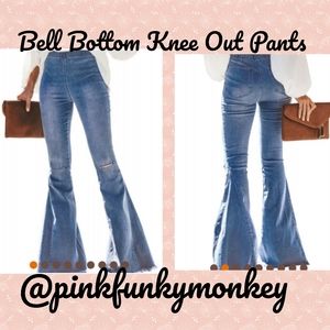 New Distressed Denim Pants